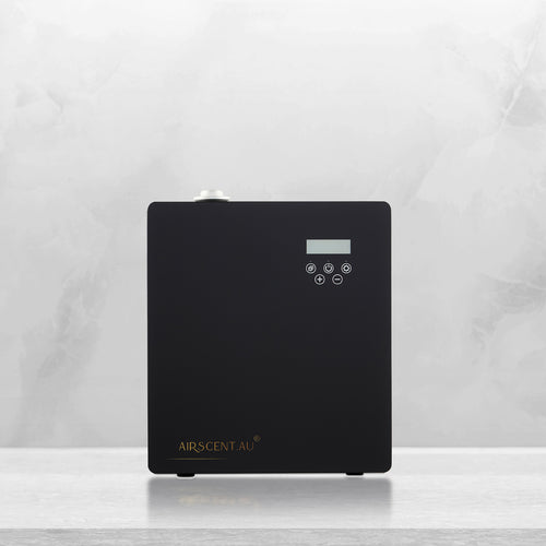 AirScent S1500L smart scent diffuser for home, freestanding or wall-mounted, black finish