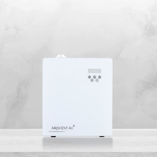 AirScent S1500L smart scent diffuser for home, freestanding or wall-mounted, black finish